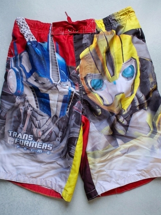 Transformers Prime Other - Transformers Prime Boy's Character Swim Trunks Boy's Size L (10-12)